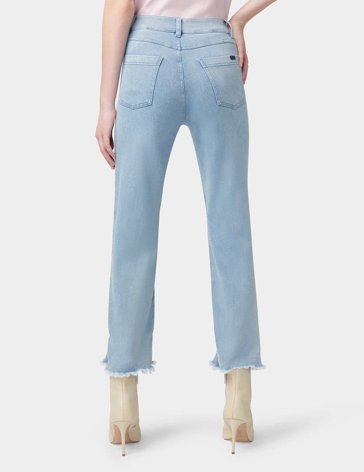 Hue Ruffle Hem Denim Skimmer