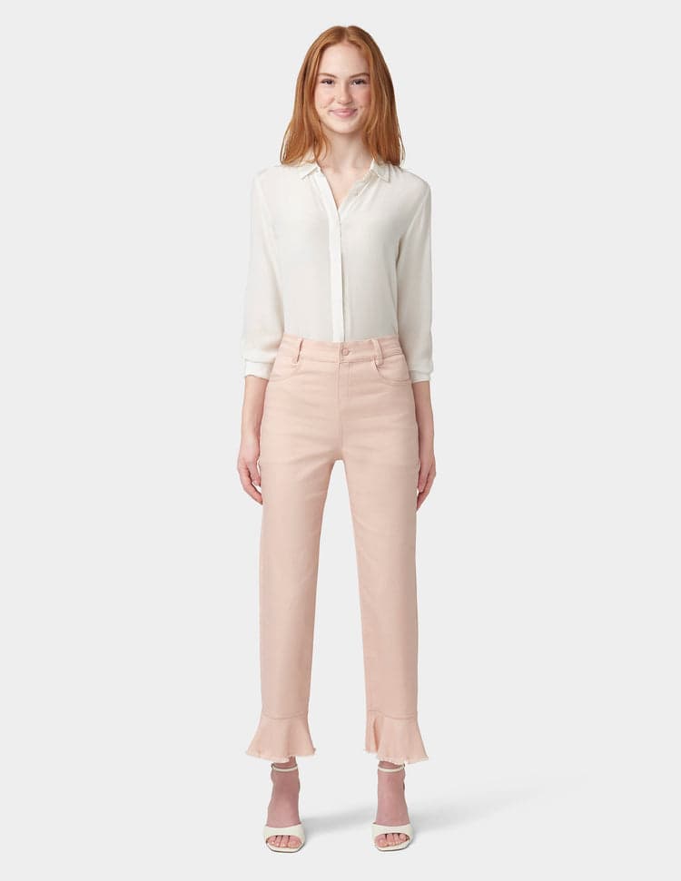 Hue Ruffle Hem Denim Skimmer