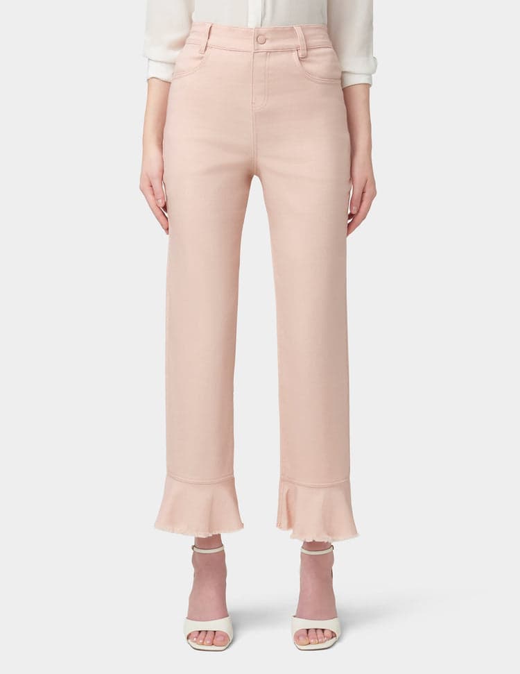 Hue Ruffle Hem Denim Skimmer