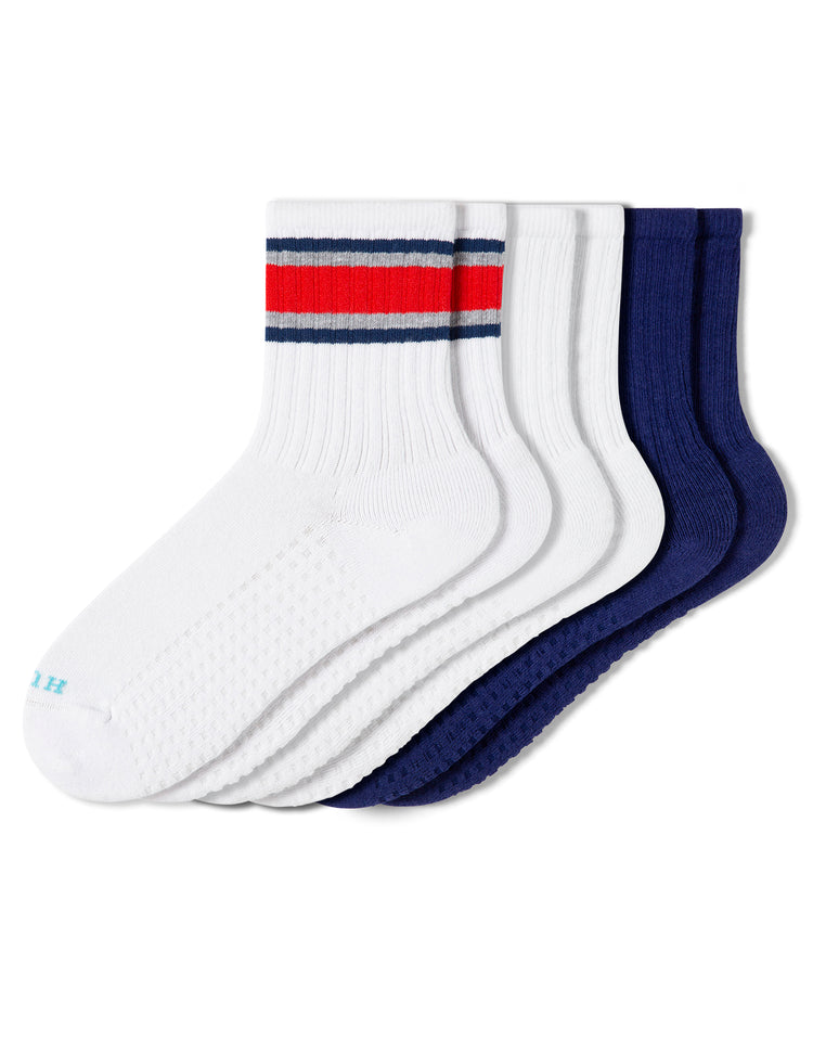 Hue Air Cushion Sport Crew Sock 3 Pack