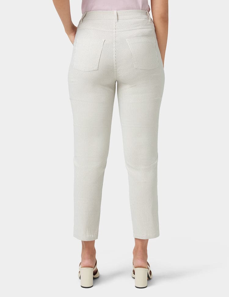 Hue Spring Stripe Cigarette Pants