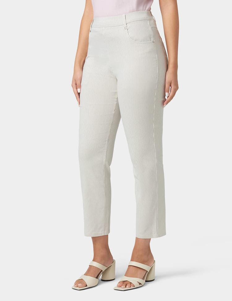 Hue Spring Stripe Cigarette Pants