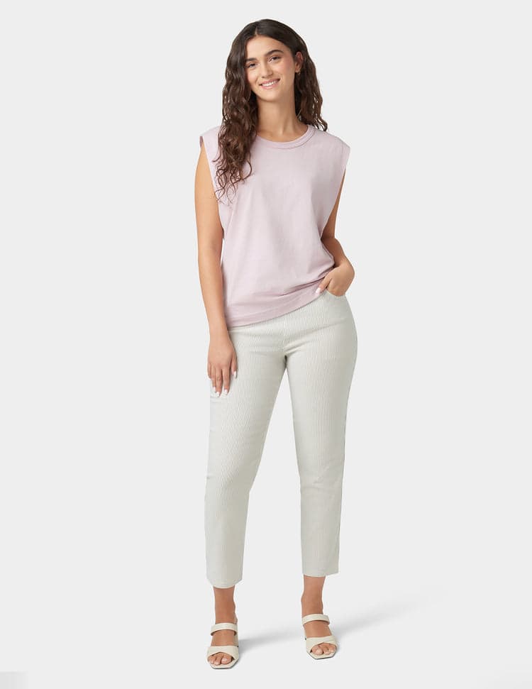 Hue Spring Stripe Cigarette Pants