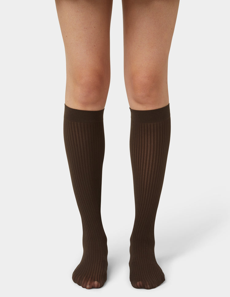 Hue Sheer Rib Knee High
