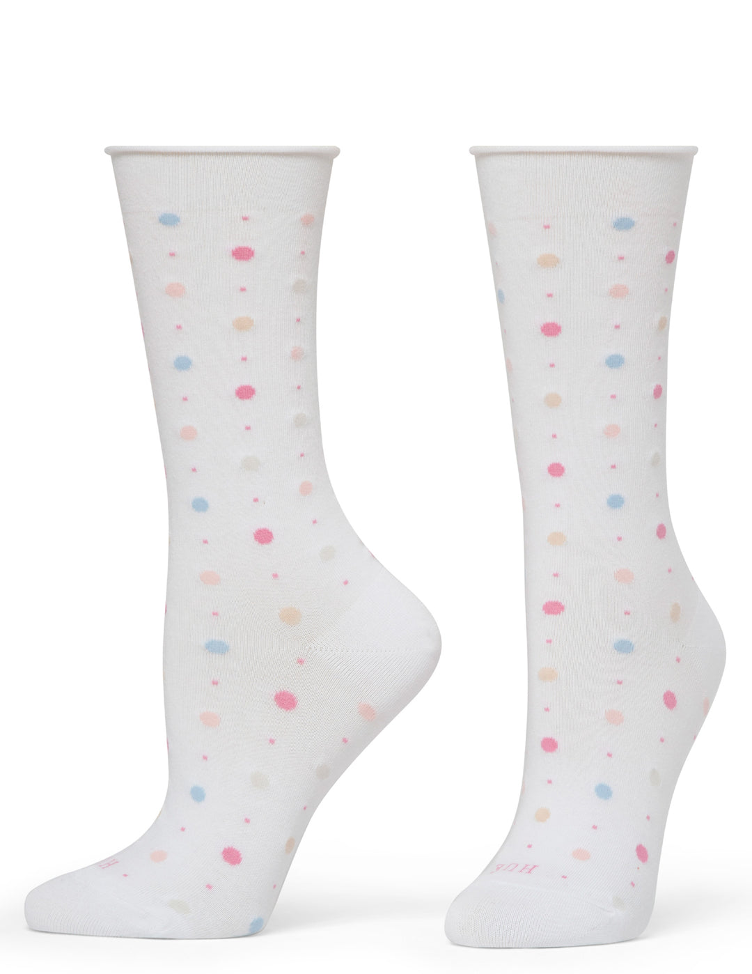 Hue Jeans Socks - White Dot