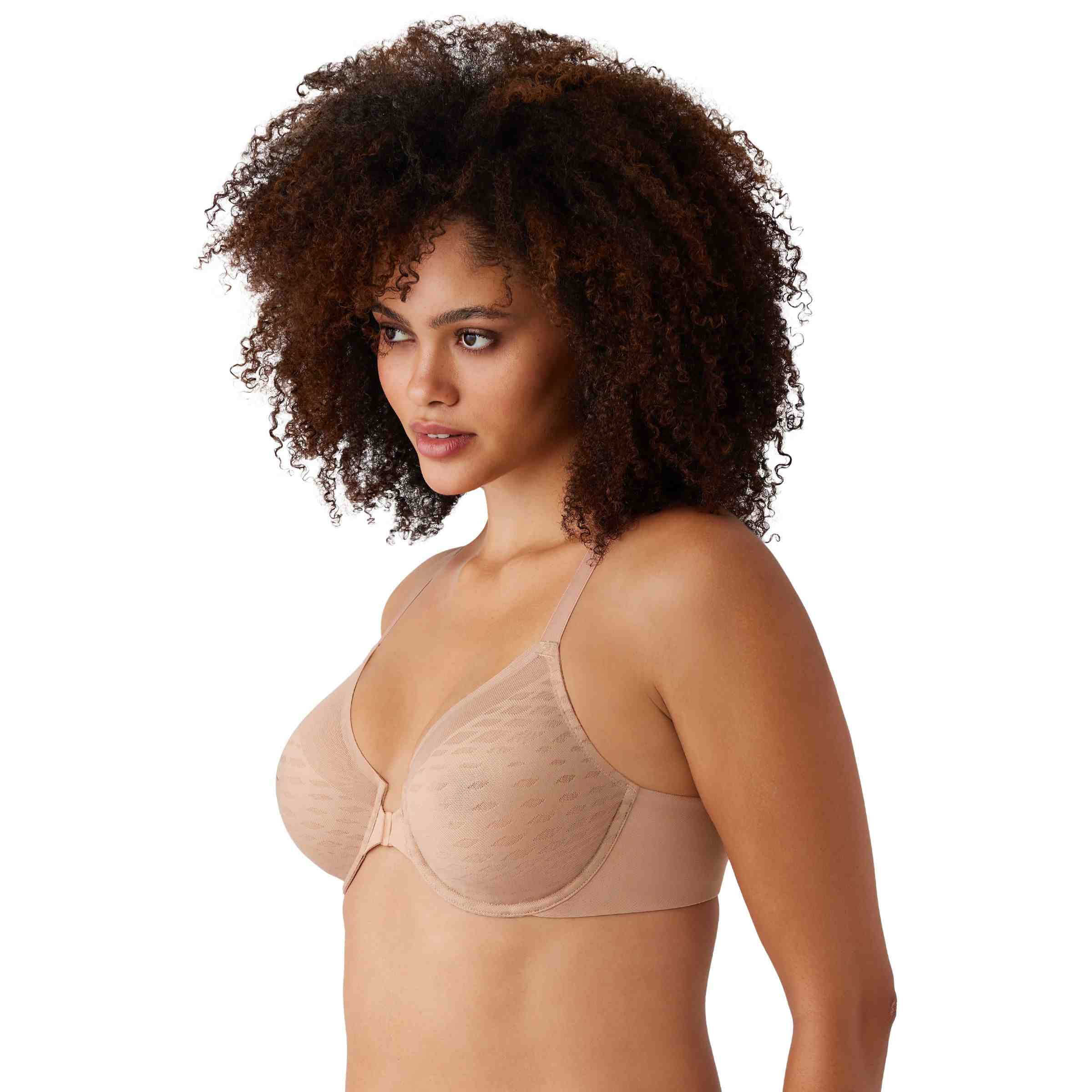 racerback front closure underwire bra