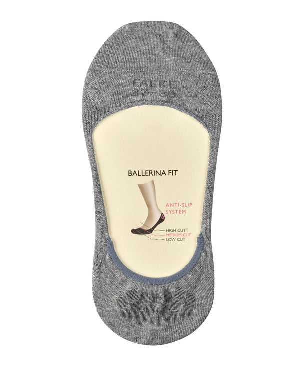 Falke Step Medium Cut Women No Show Socks Light Grey