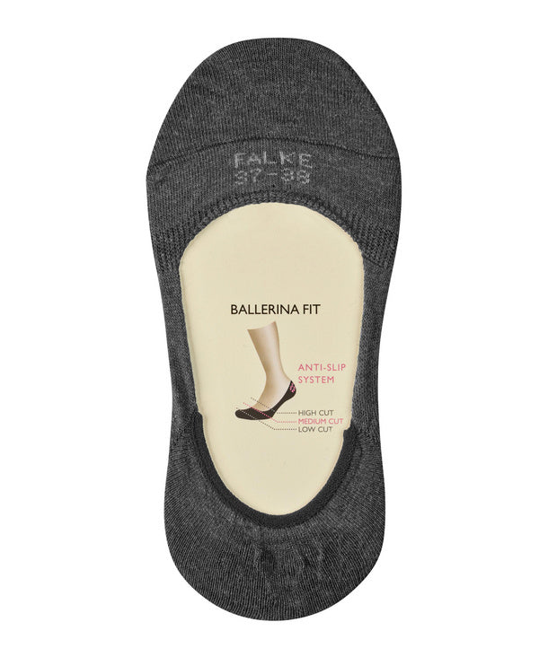 Falke Step Medium Cut Women No Show Sock Black