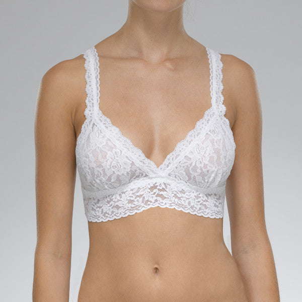 Hanky Panky Signature Lace Crossover Bralette White