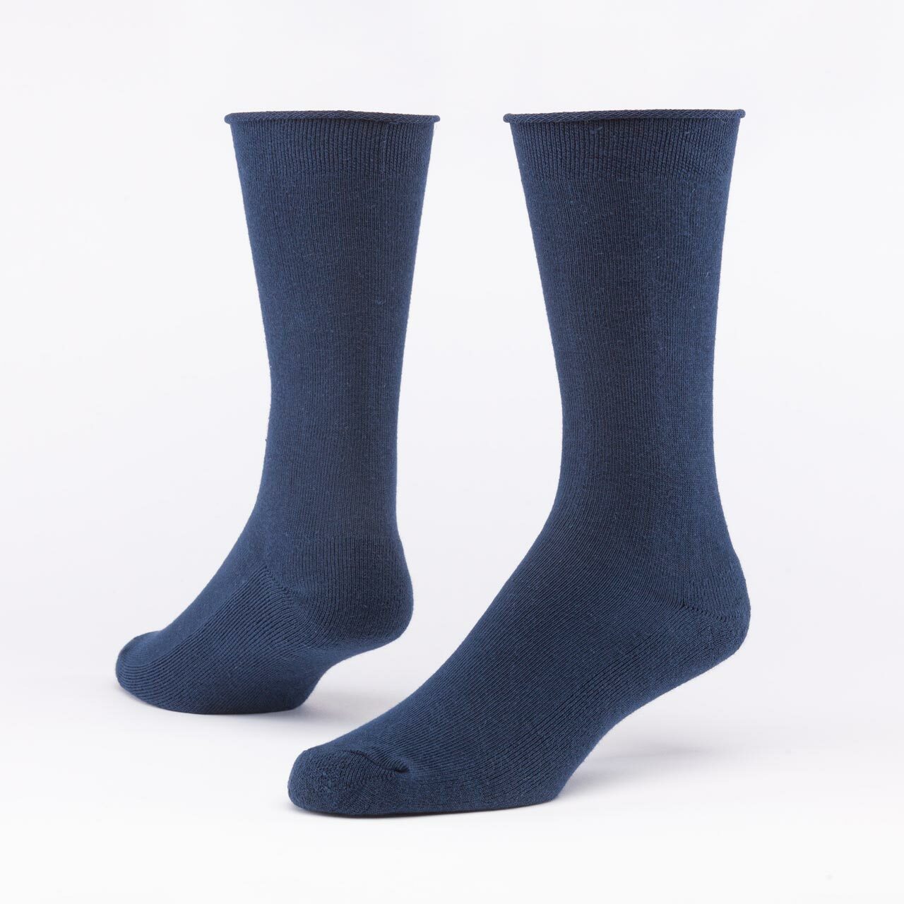 Maggie's Organics Cotton Cushion Crew Sock One Size Blue