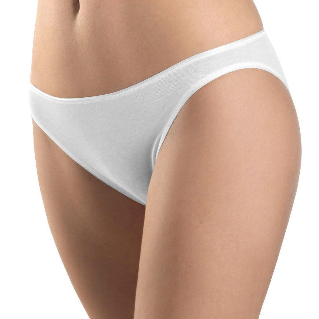 Hanro Cotton Seamless Hi-Cut Brief Panty White