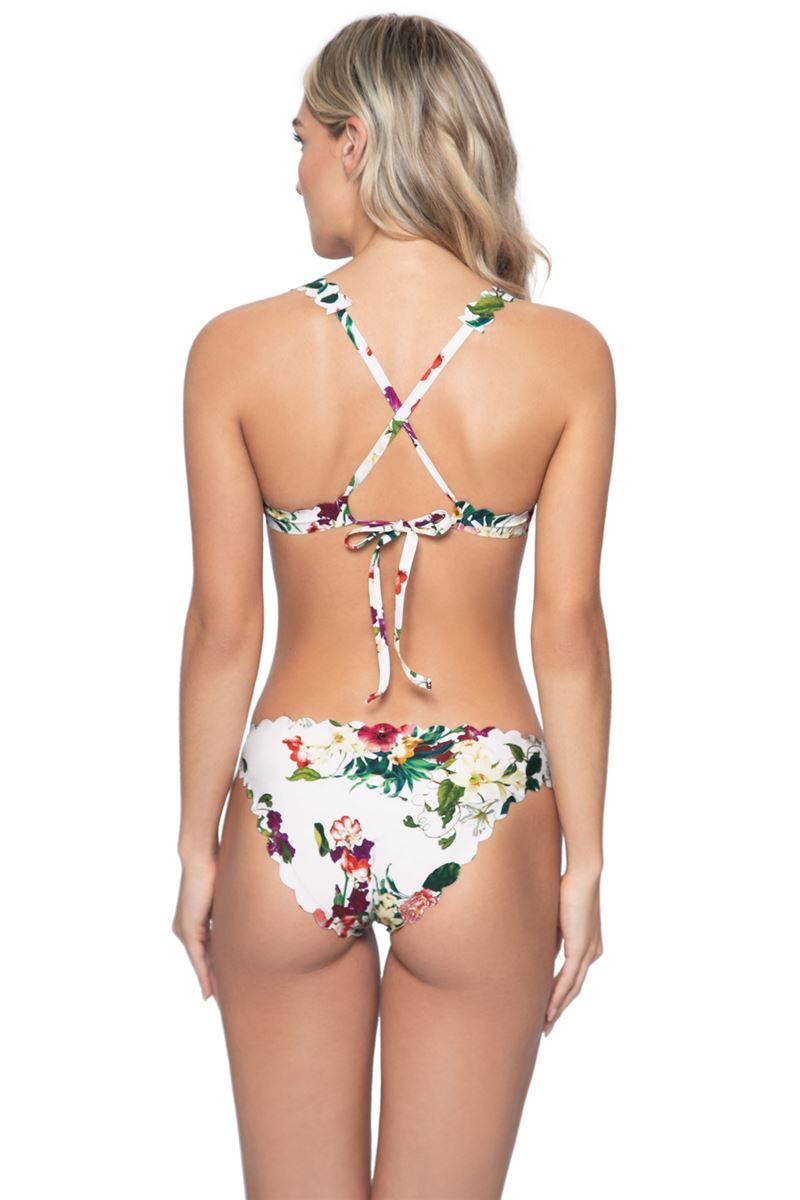 PQ Summer Hibiscus Reversible Seamless Wave Halter Bikini Top (6812070510657)