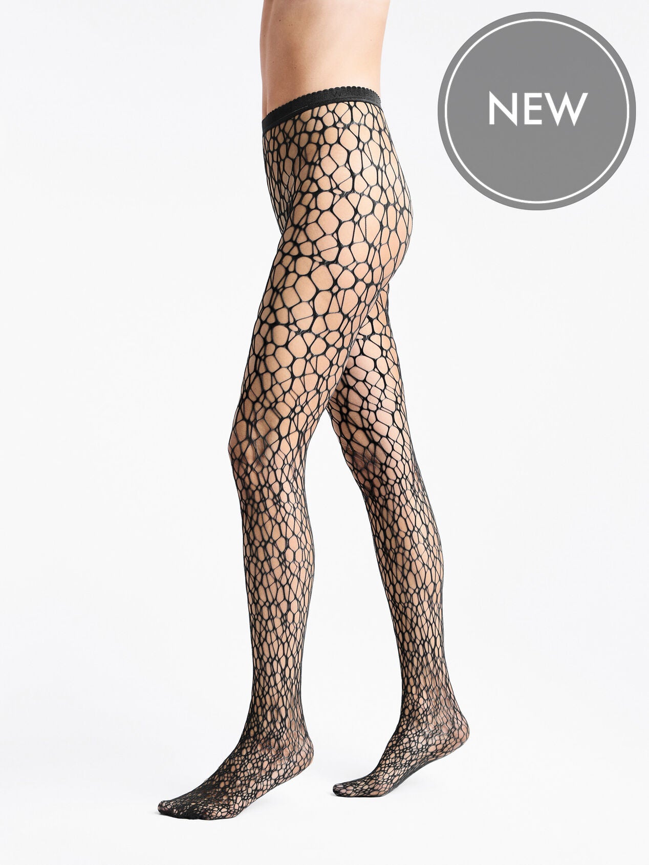 Wolford Micro Fish Scale Tights XS Black (3959461740609)