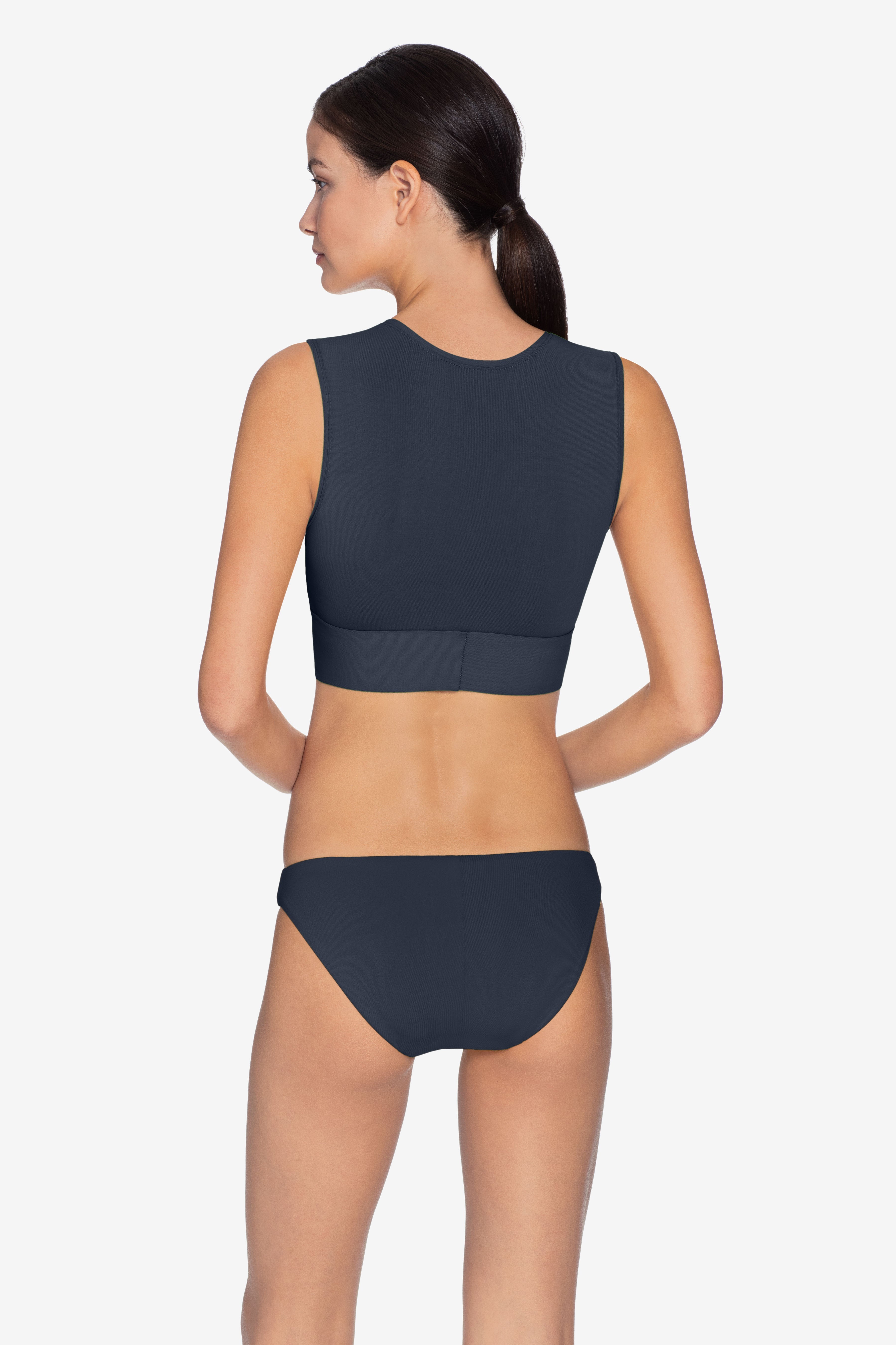 Robin Piccone Ava Knot Front Tank Bikini Top