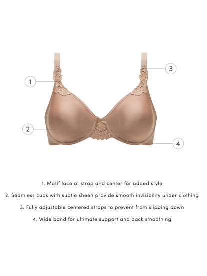 Chantelle Hedona Molded Underwire Bra - Skin (551929151553)