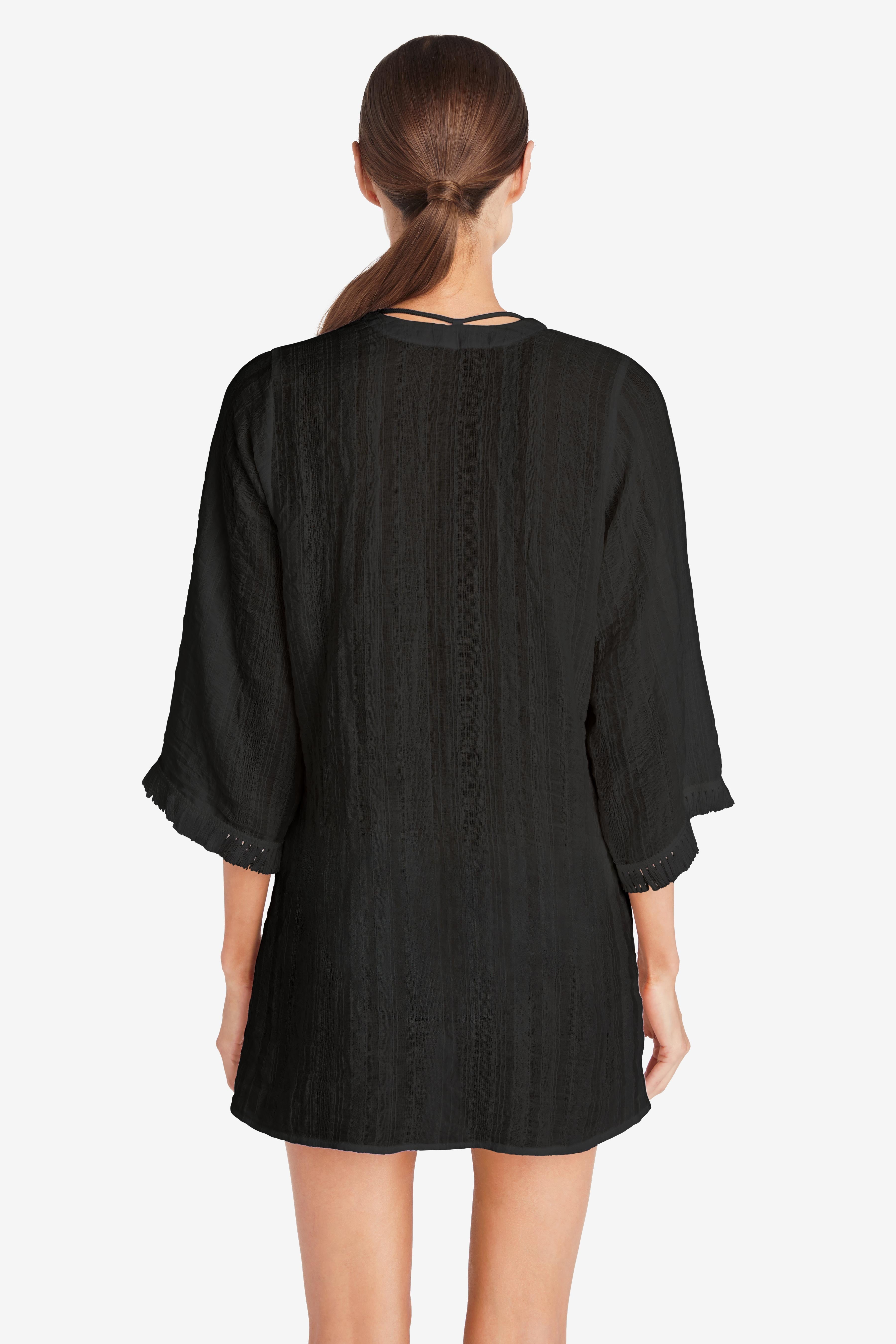 Robin Piccone Natalie Fringe Tunic Cover Up