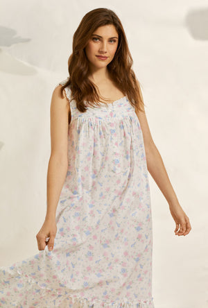 Eileen West Delicate Floral "Eileen" Long Nightgown