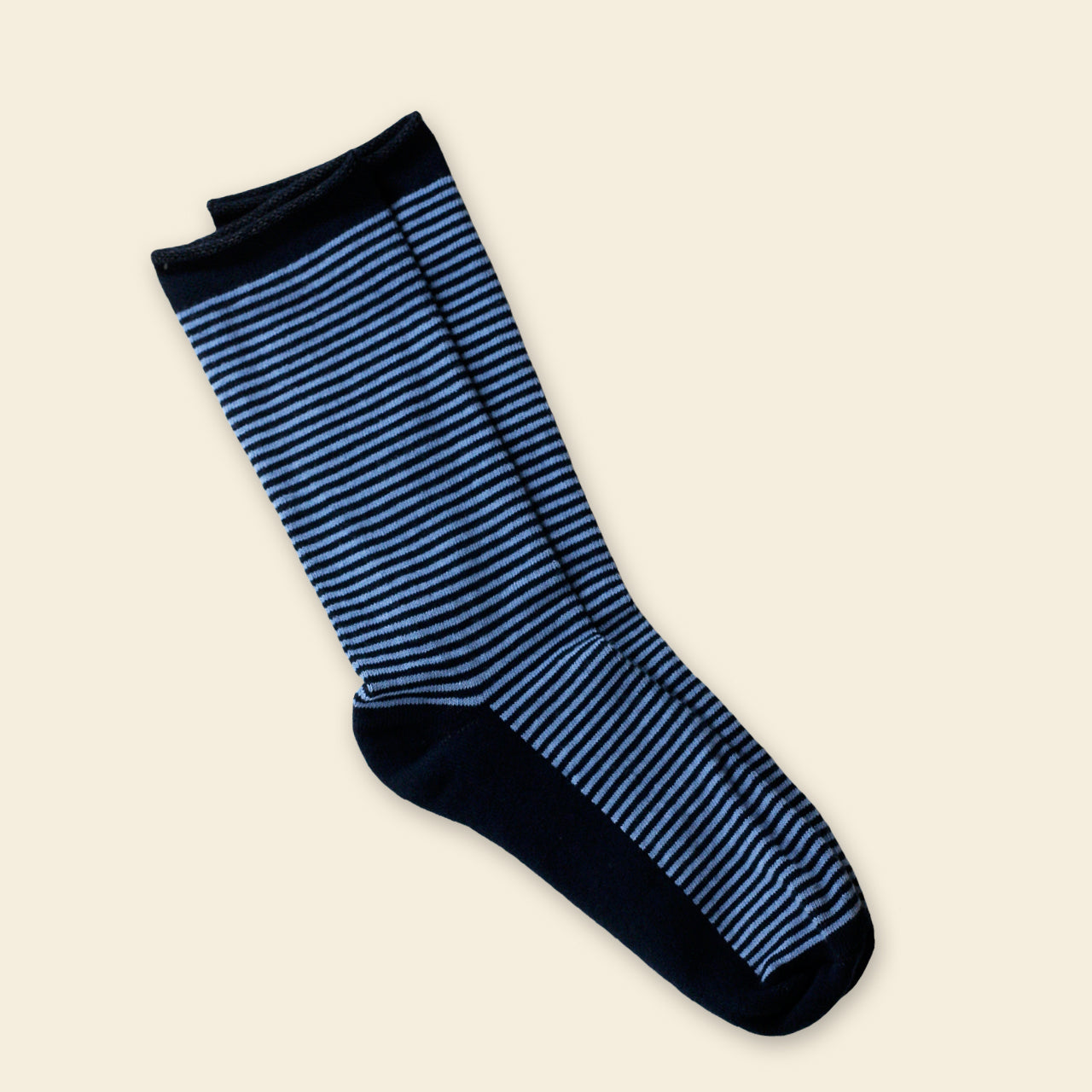 Maggie's Organics Organic Cotton Cushion Crew Sock Blue/Navy