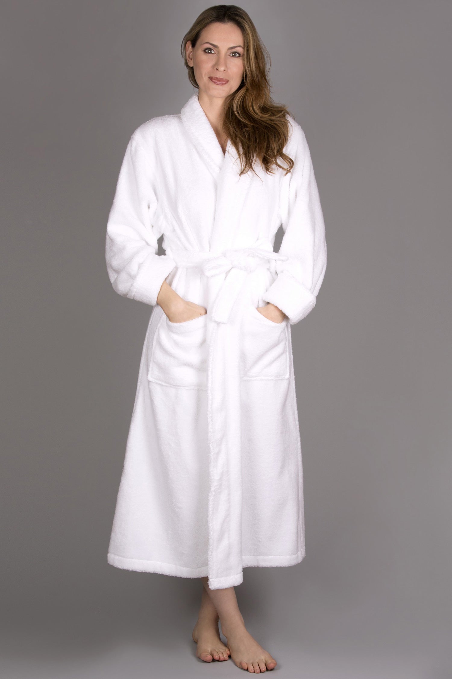 KayAnna Spa Long Terry robe Small White