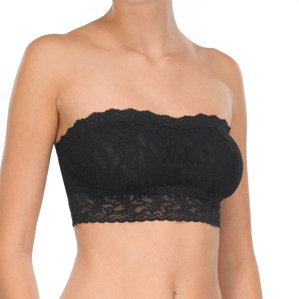 Hanky Panky Bandeau Strapless Bra Black