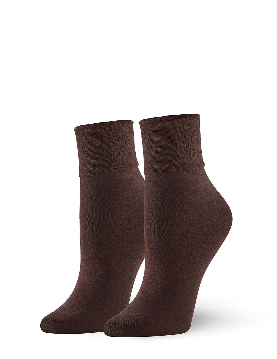 Hue Sleek Trouser Sock Brown One Size