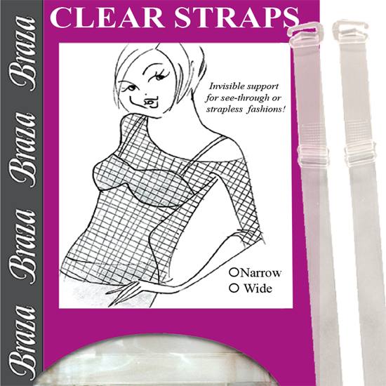 Braza Wide Clear Bra Straps