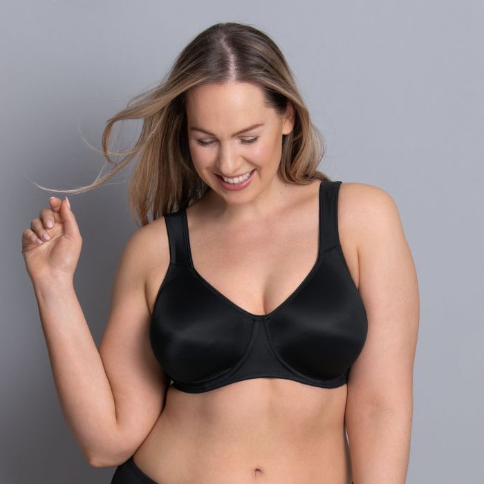 Rosa Faia Twin Underwire Support Bra - Black 30/C Black (6558997086273)