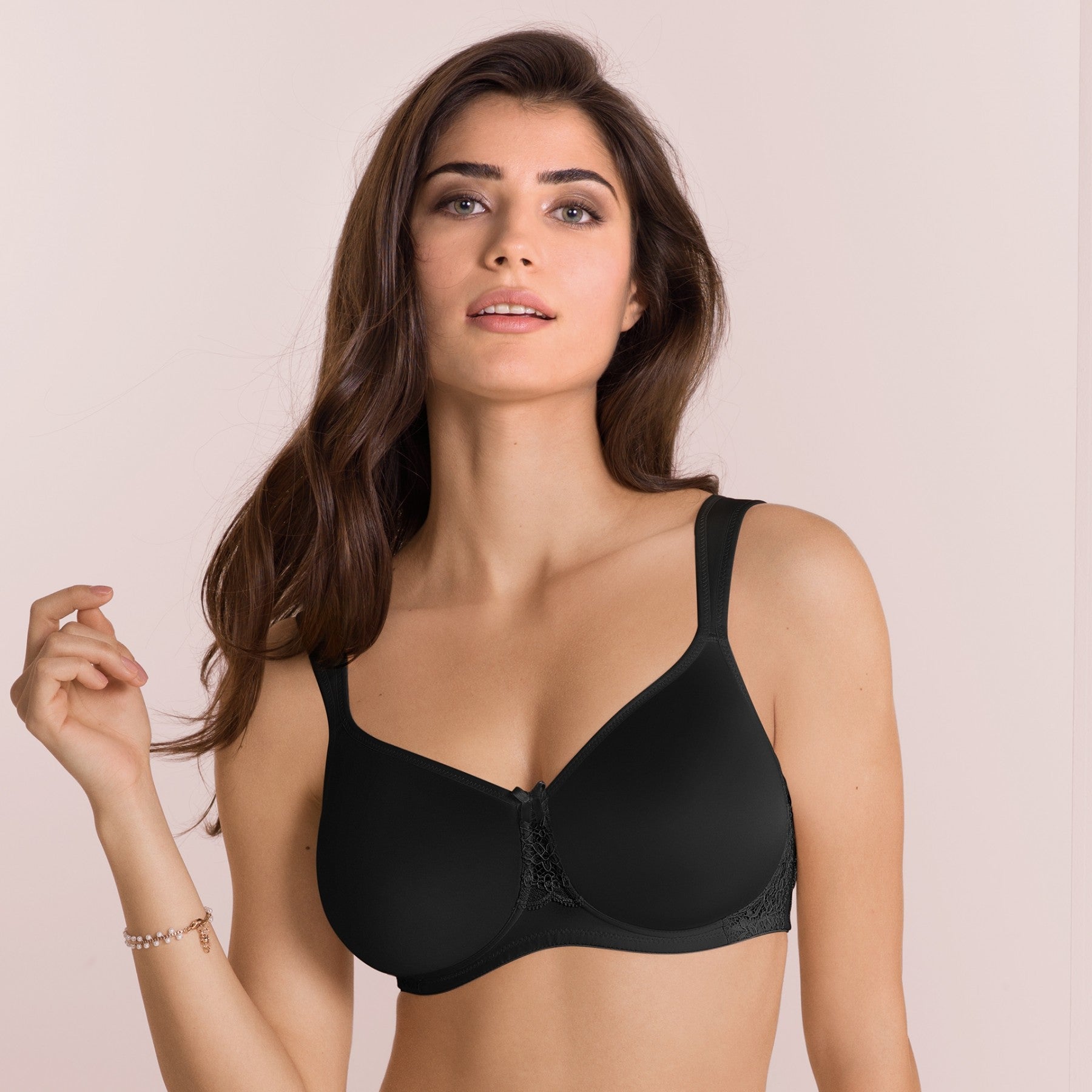 Anita Havanna Comfort Molded Cup Wire Free Bra 34/D Black (1902232830017)