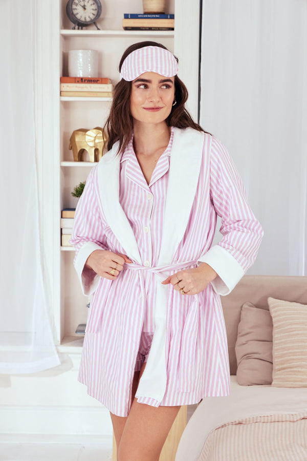 Bed Head Stripe Turkish French Terry Robe