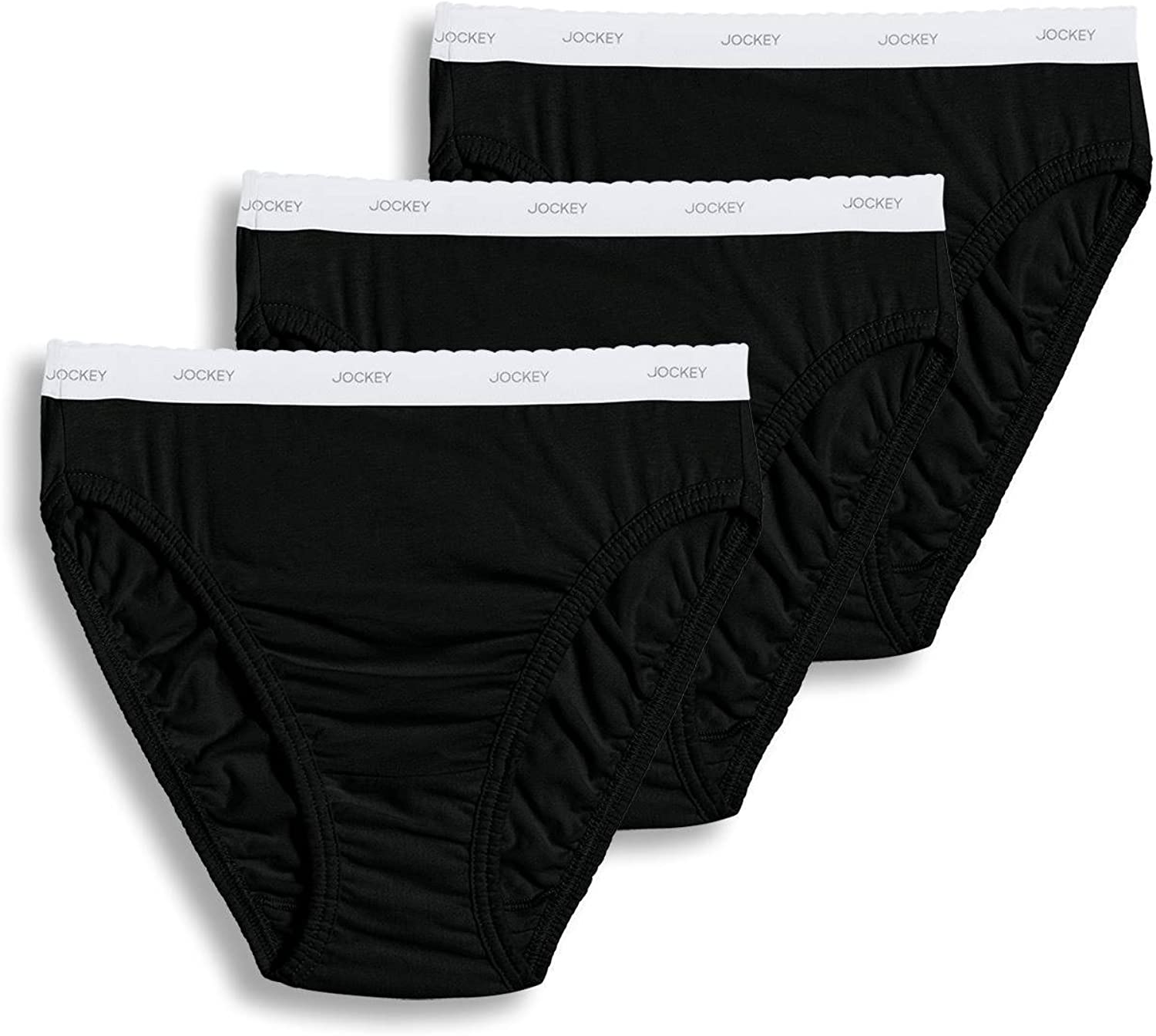 Jockey Womens Plus Size Classic French Cut 3 Pack Underwear Cuts