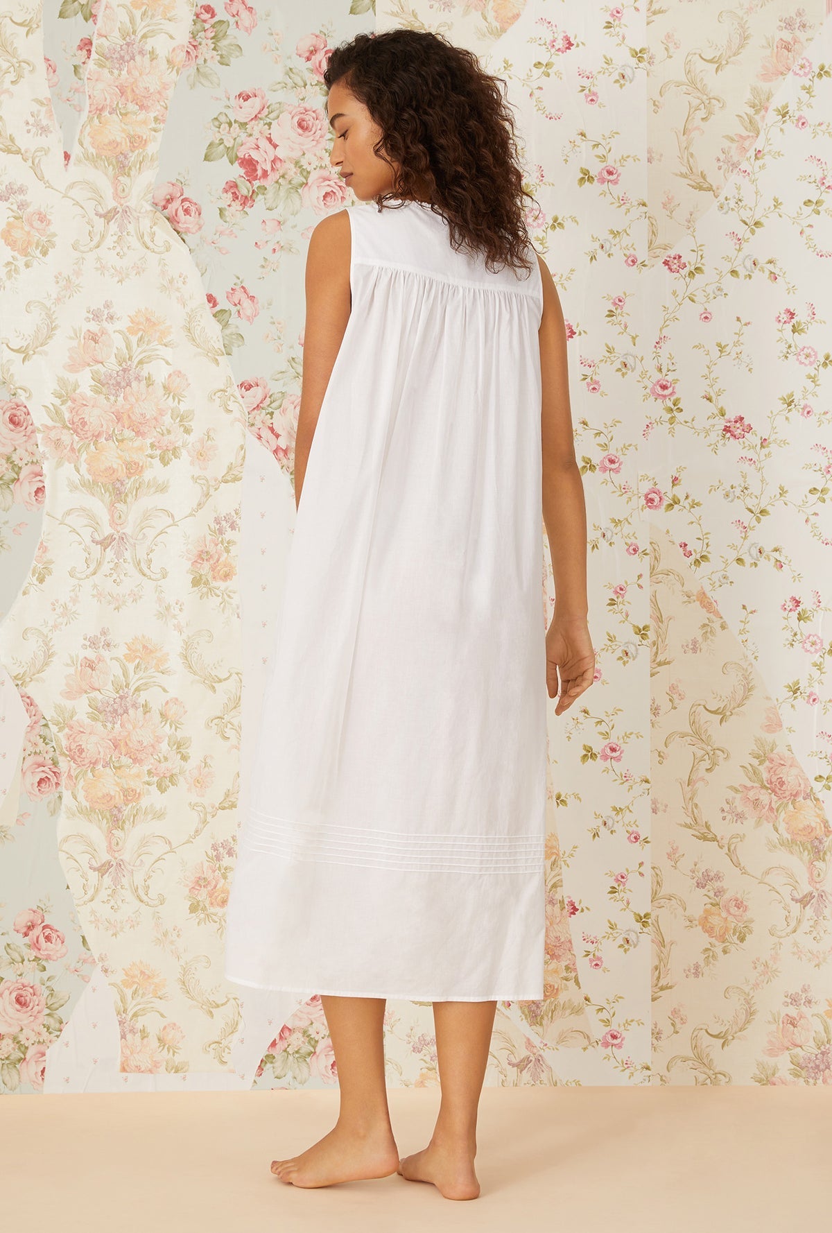 White Cotton Ballet Nightgown Small White