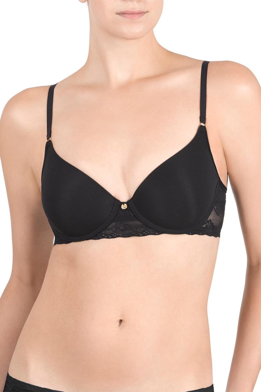 Natori Bliss Perfection Contour Underwire Bra - Black (3737266028609)