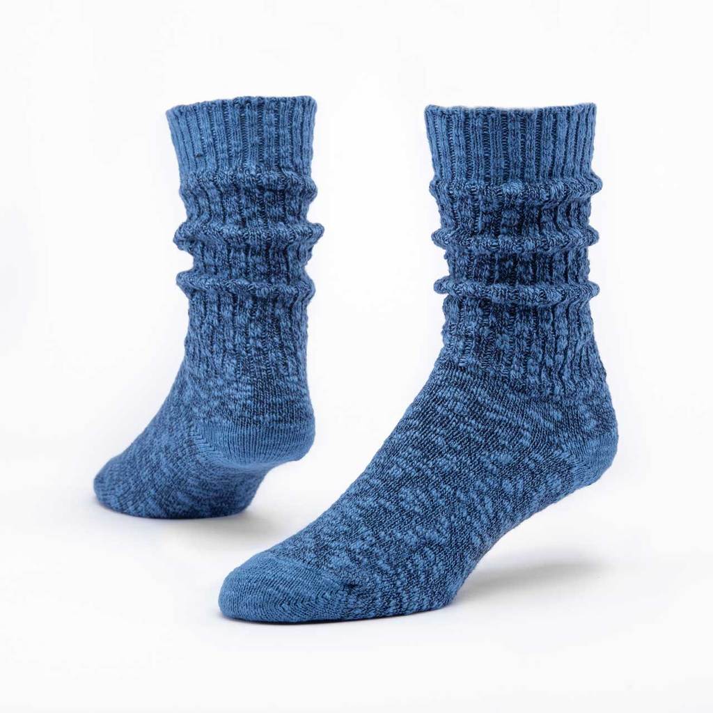 Maggie's Organics Cotton Solid Ragg Sock Blue