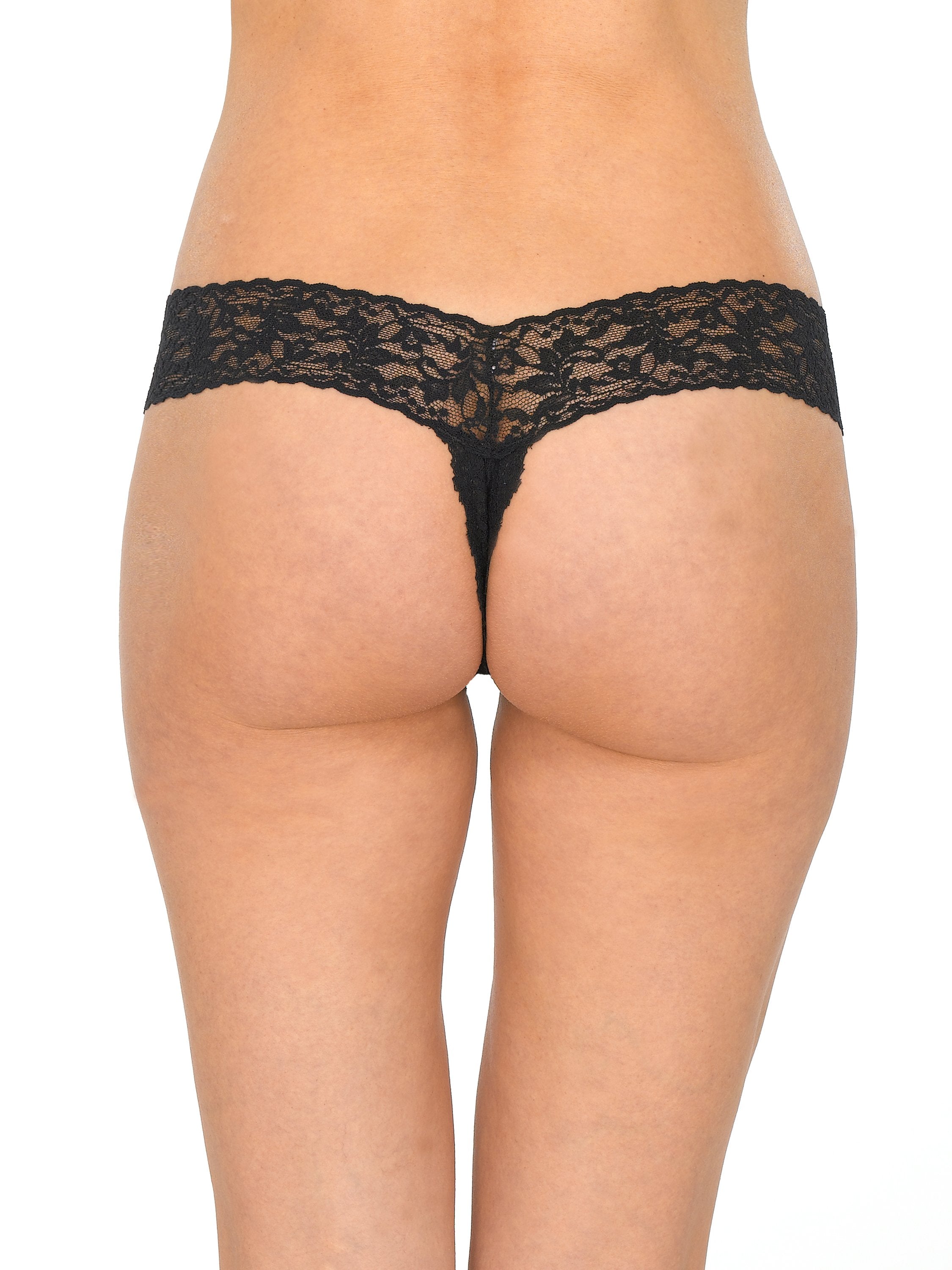 Hanky Panky Signature Lace Crotchless Thong (6546641092673)