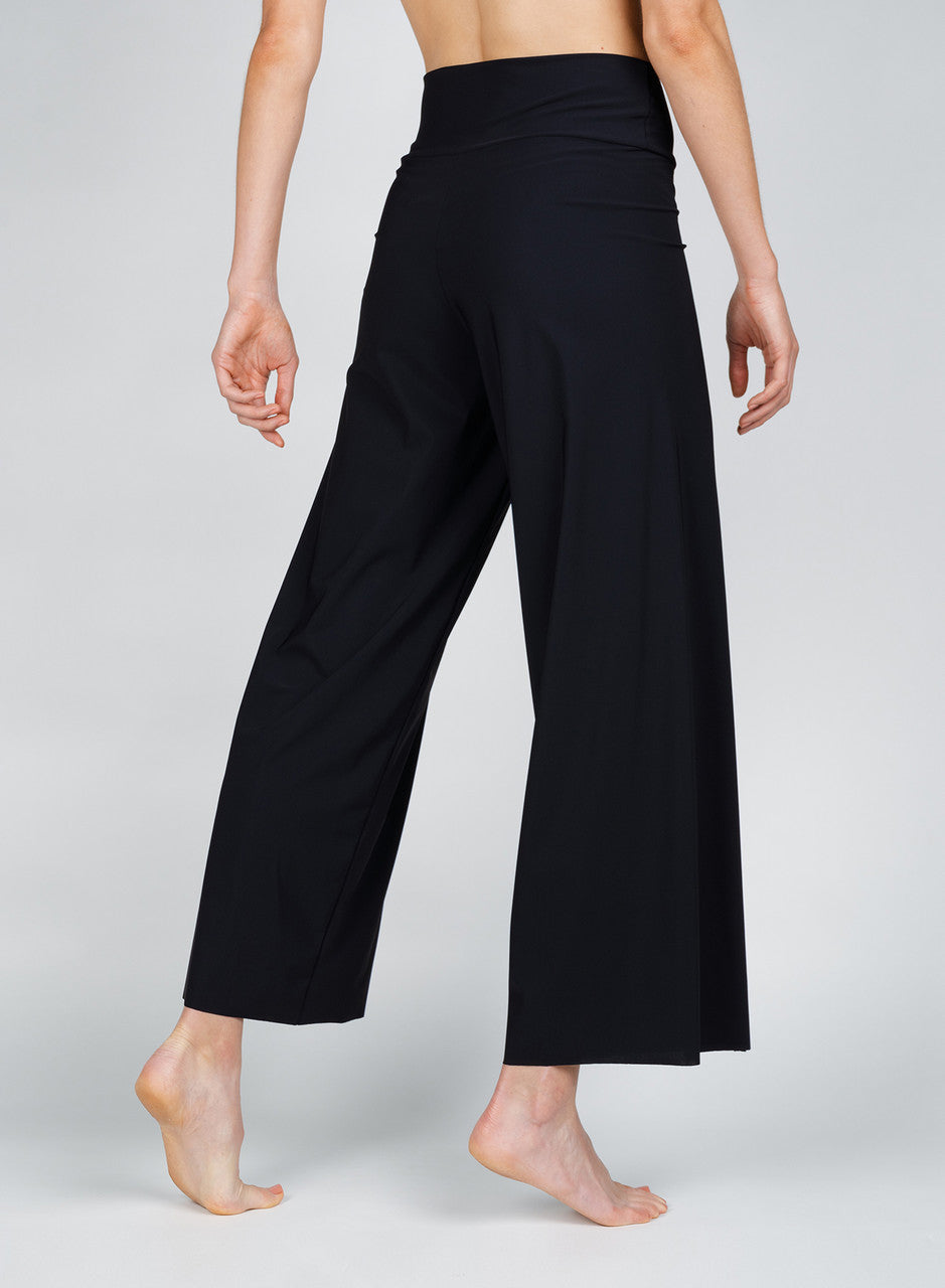 Karla Colletto Basics Wide Leg Pant Black/XS