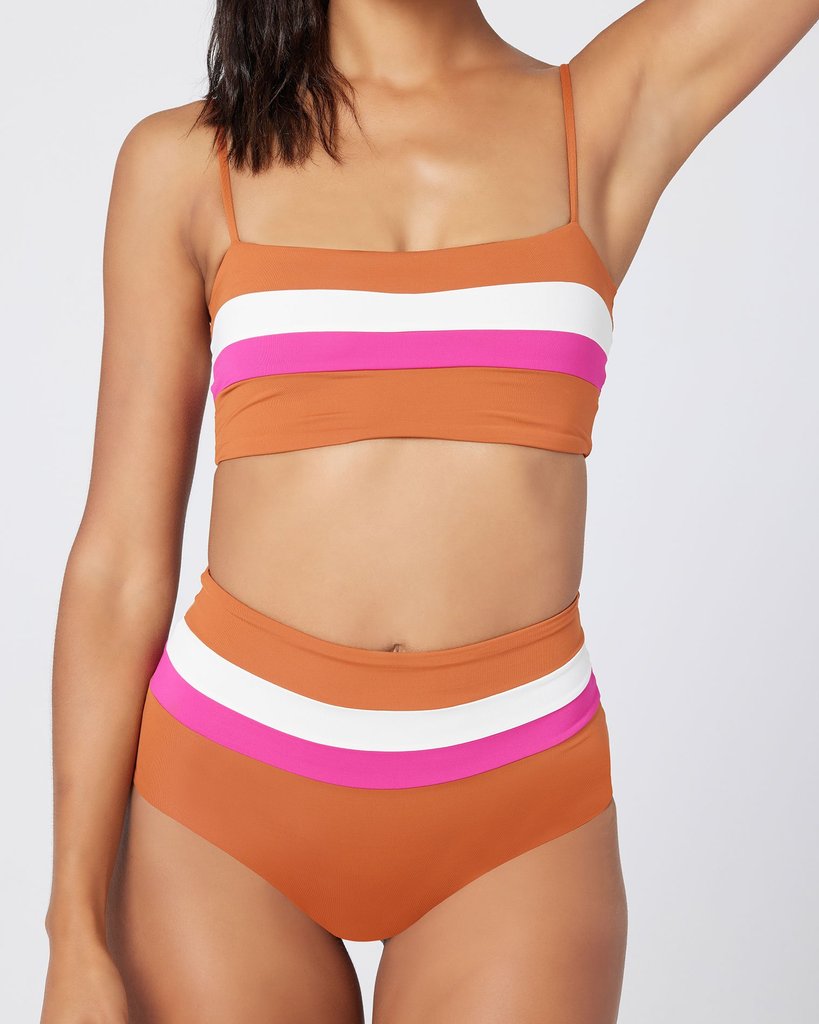 L*Space Portia Stripe Bikini Bottom (6642564005953)