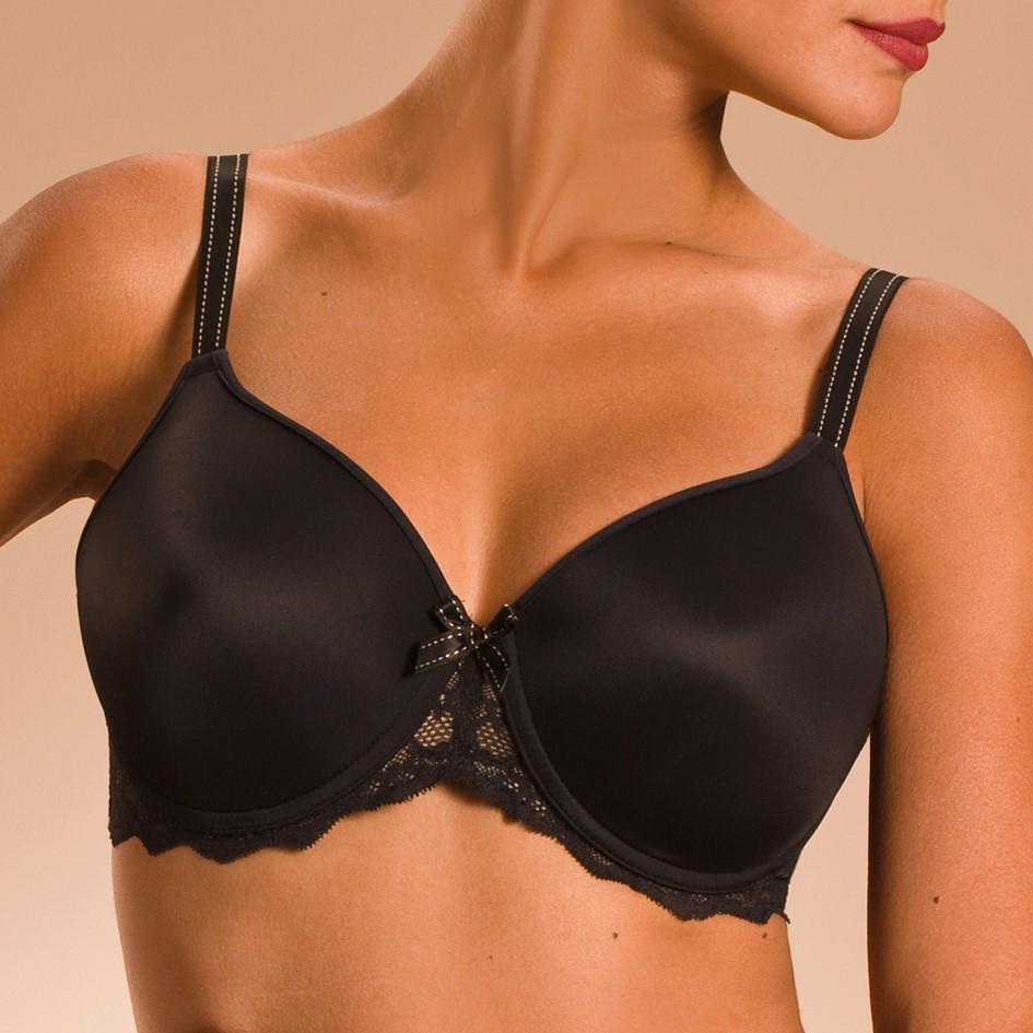 Chantelle Rive Gauche Full T-Shirt Bra 32/C Black (551953498177)