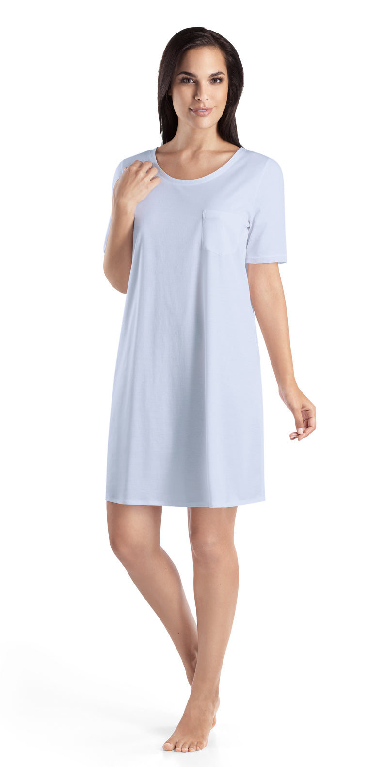 Hanro Cotton Deluxe Short Sleeve Bigshirt (672355156033)