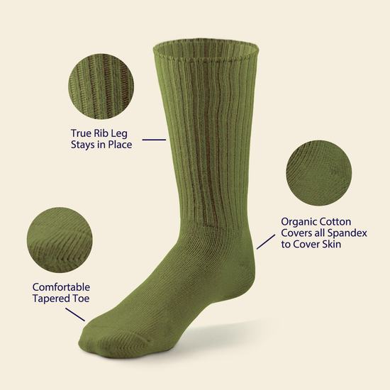 Everyday comfort and durability cotton Crew Socks