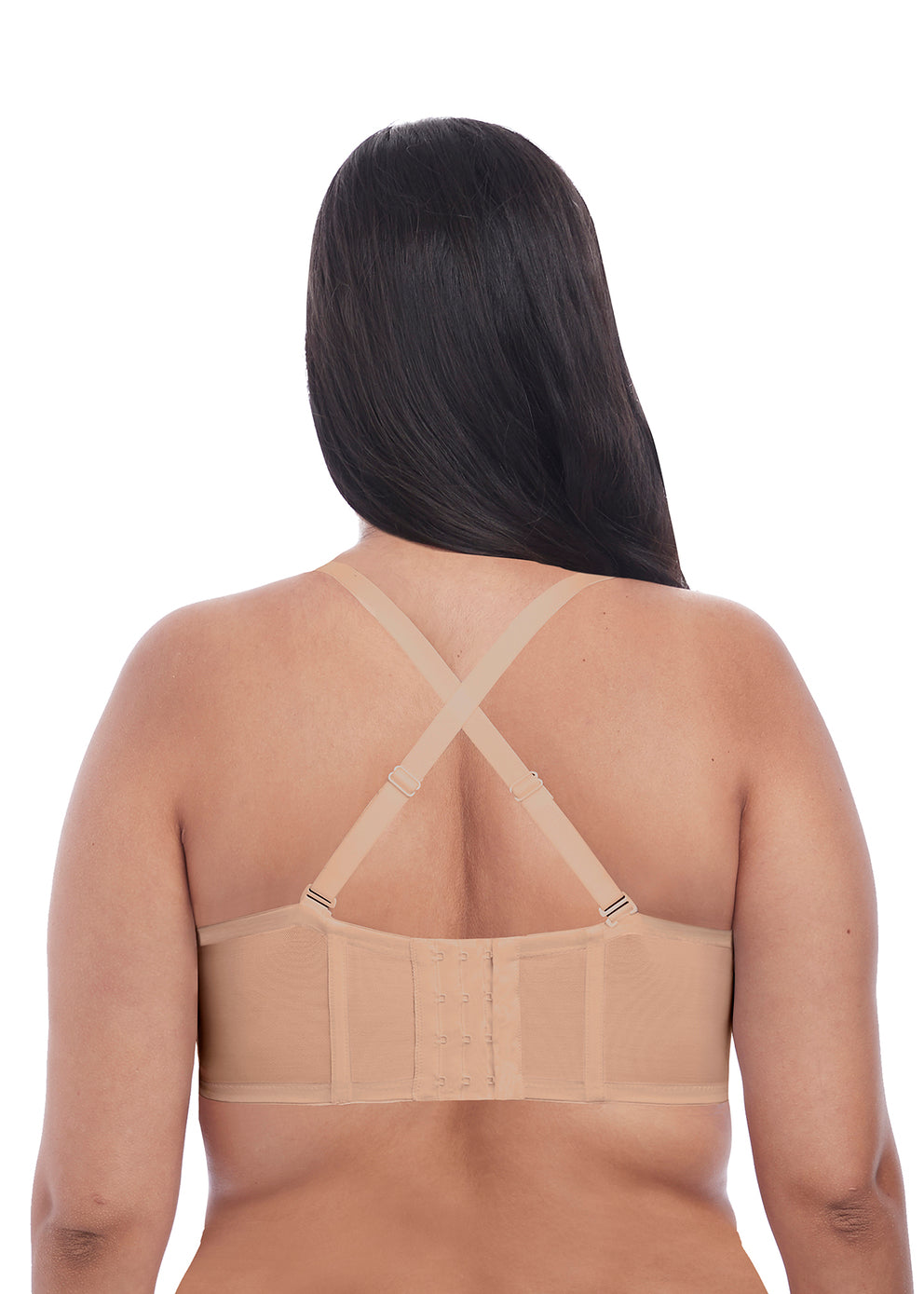 Seamless strapless bra with detachable straps
