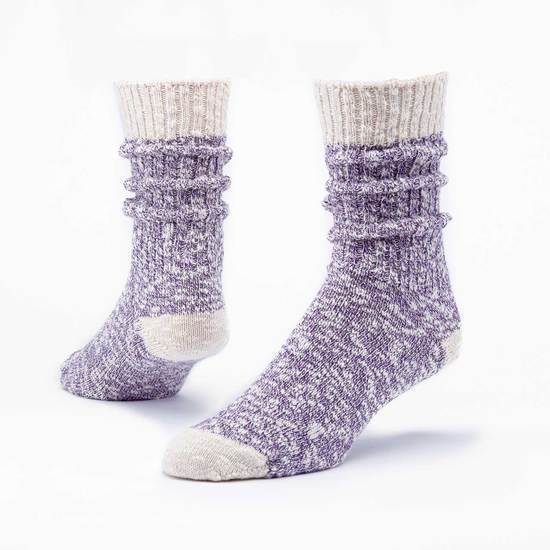 Maggie's Organics Cotton Ragg Sock - Purple