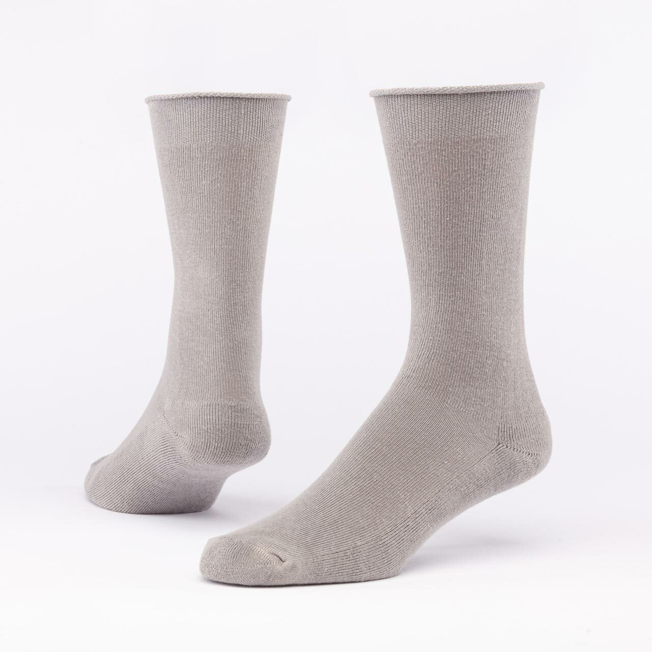 Maggie's Organics Cotton Cushion Crew Sock One Size Grey