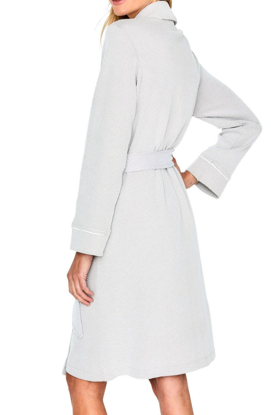 Wrap robe with long sleeves