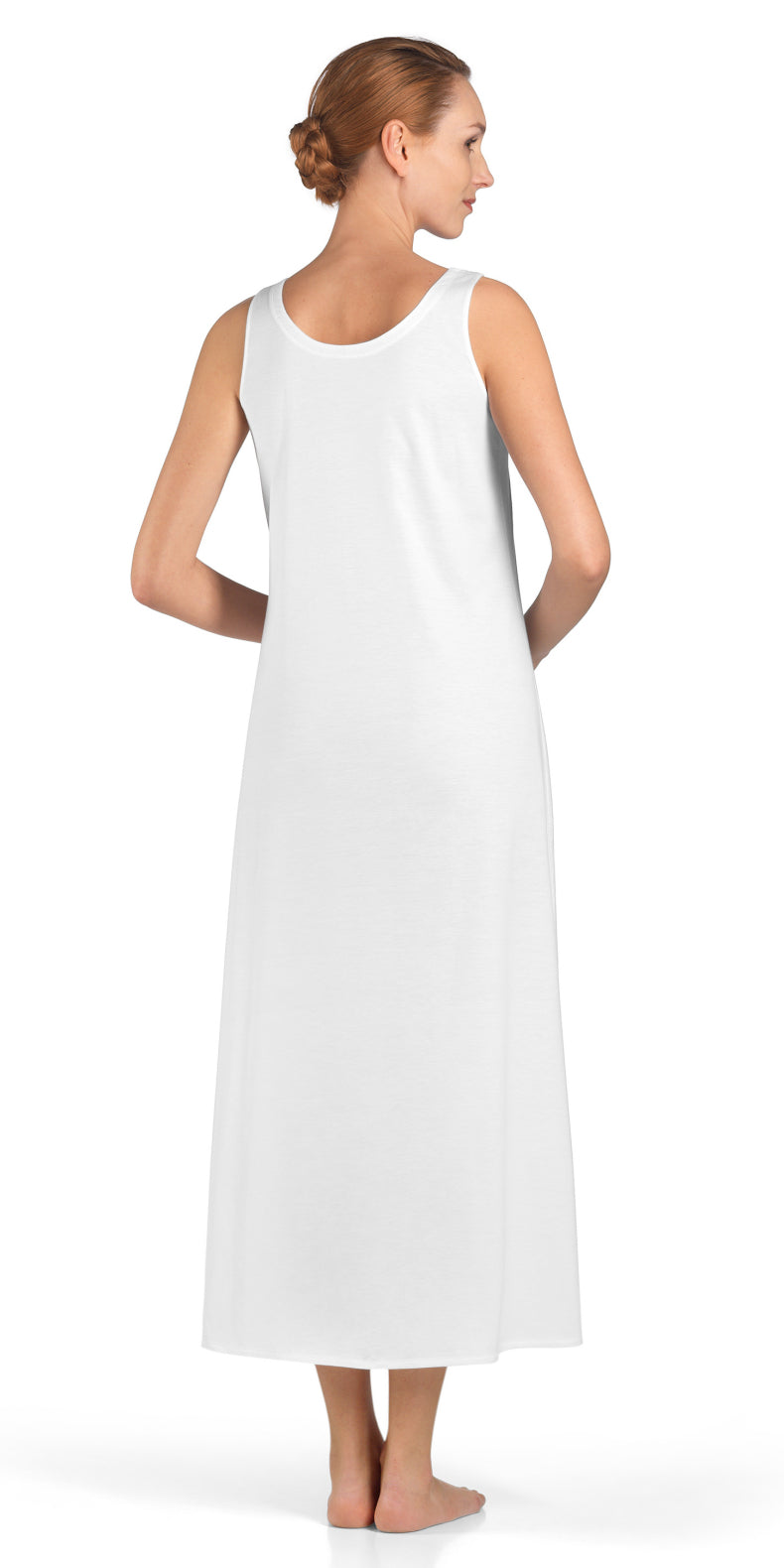 Hanro Cotton Deluxe Long Tank Gown (672355123265)