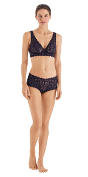 Black XS hanro Luxury Boyleg Panty