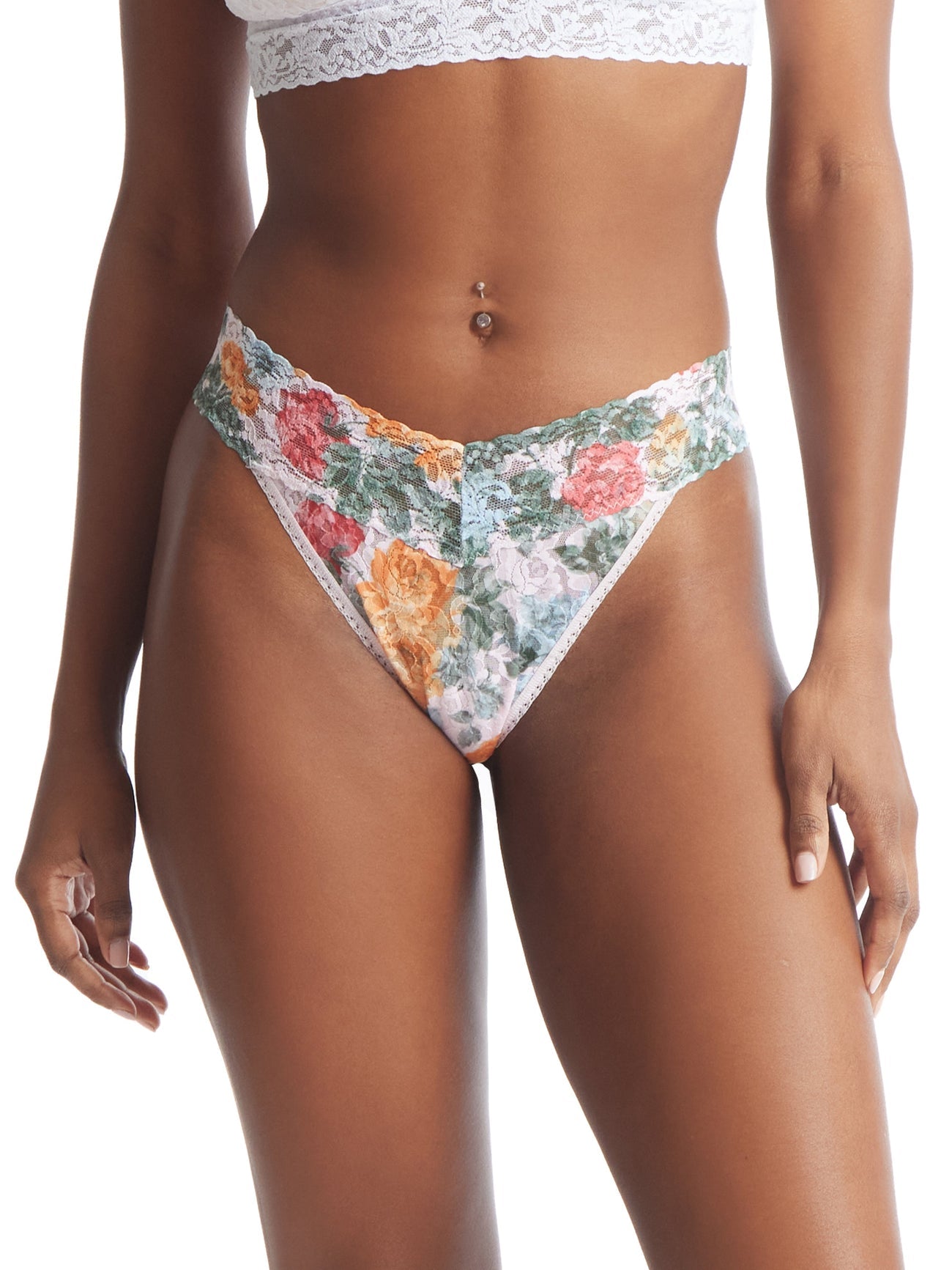 Cotton Lined Printed Lace panty Print 