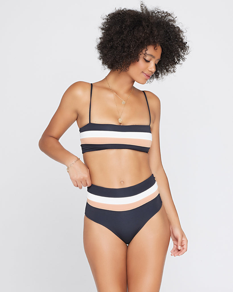 L*Space Rebel Stripe Bikini Top (6642564497473)