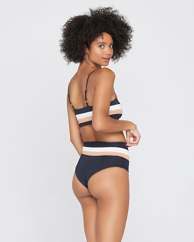 L*Space Portia Stripe Bikini Bottom (6642564005953)