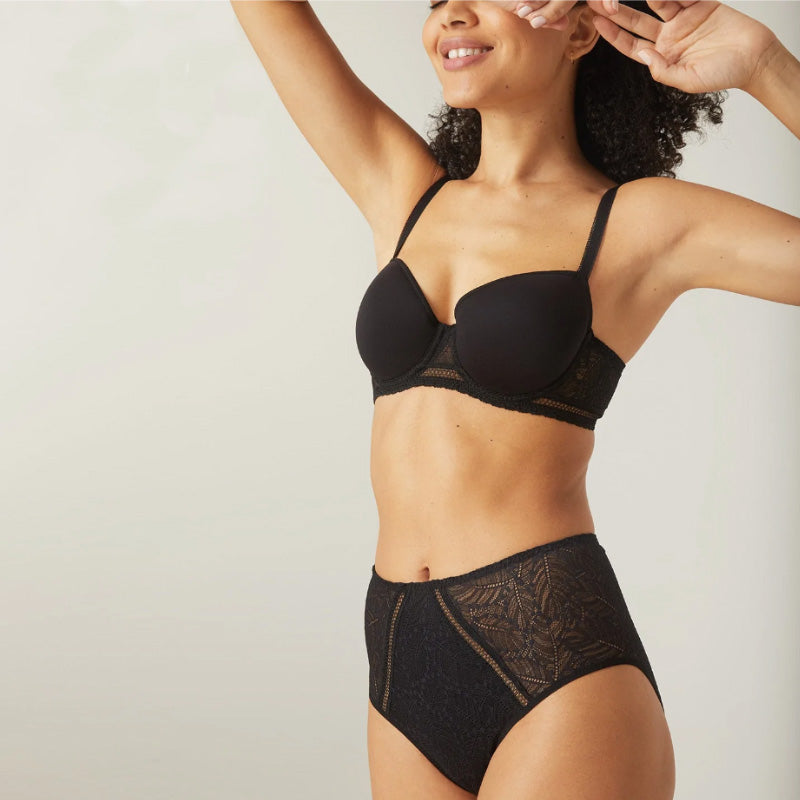 Simone Perele Comete Retro High Waist Brief Black