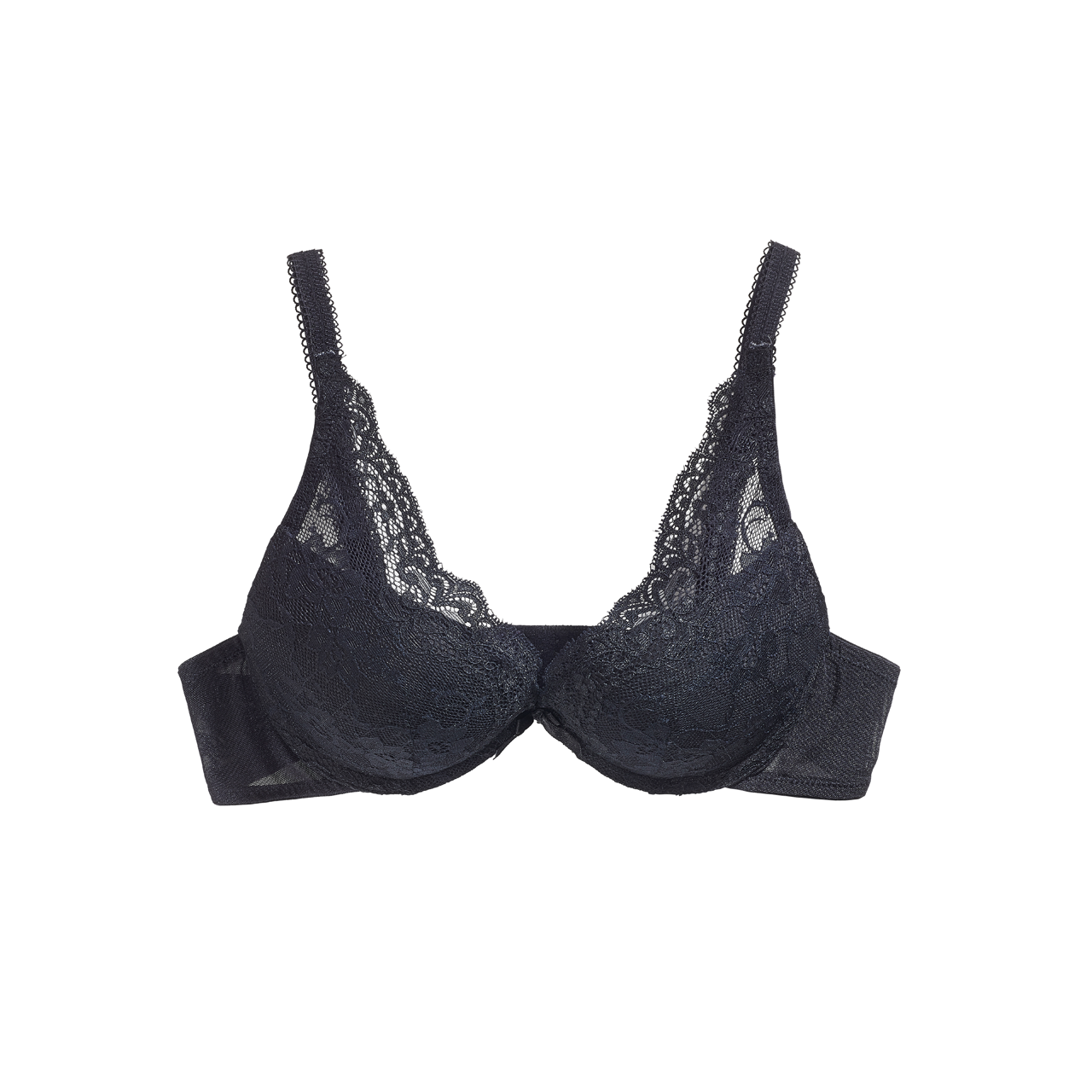The Little Bra Company Lucia Lace Plunge Push-Up Bra (552026505281)